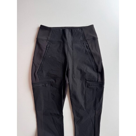 ATHLETA Headland Hybrid Black High Rise Cargo Ankle Leggings, Size 2 - Picture 5 of 15